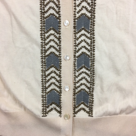 Talbots embellished beaded cardigan - Picture 3 of 4